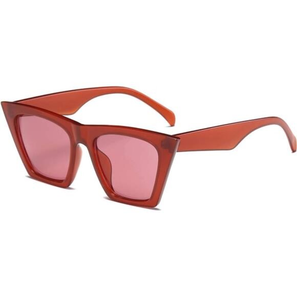 Vintage Square Cat Eye Sunglasses Women Trendy Cateye Sunglasses